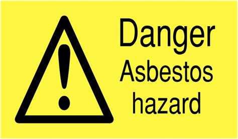 Danger Asbestos Hazard Vinyl Safety Labels On A Roll Seton