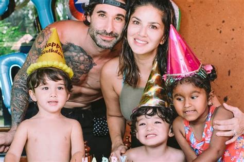 Photos Bollywood Star Sunny Leone Celebrates Her Twin Sons Birthday