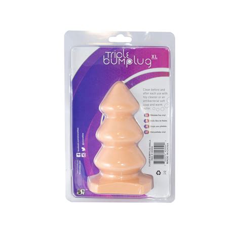 Ignite Vanilla Triple Bump Plug Extra Large Sex Toys And Adult