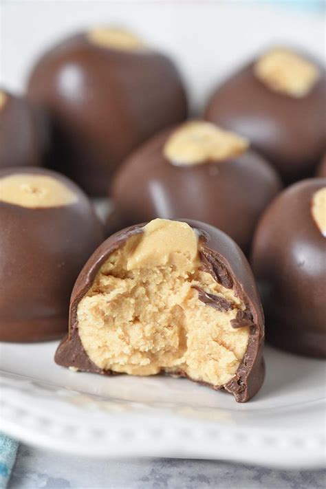 How To Make Creamy Chocolate Peanut Butter Balls Or Buckeyes With 4