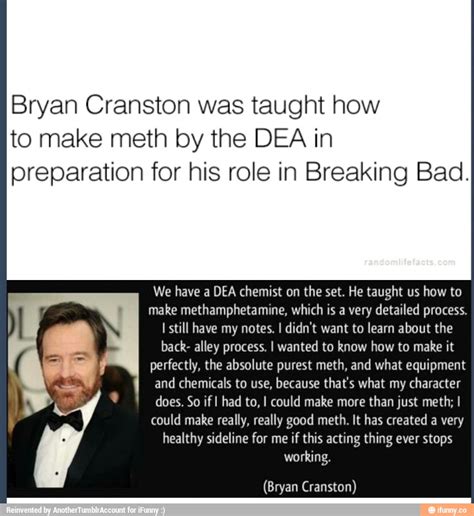 Bryan Cranston Was Taught How To Make Meth By The Dea In Preparation For His Role In Breaking