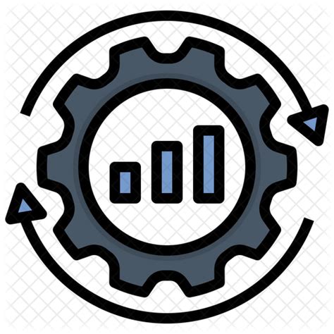 Optimization Icon Download In Colored Outline Style