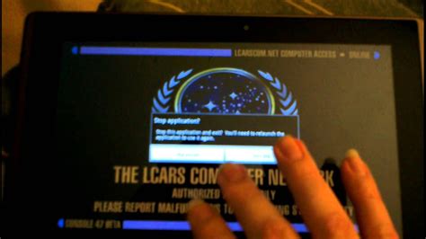 Lcars Computer Network Simulation On Asus Eee Pad Tf101 Youtube