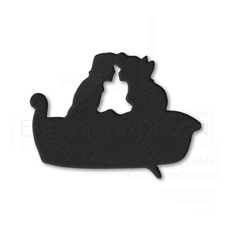 Ariel And Eric Boat The Little Mermaid V1 Embroidery Machine Etsy Finland