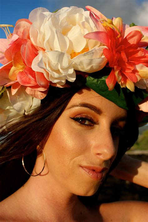 Tropical Flower Crown Tropical Headdress Hawaiian Flower Headpiece