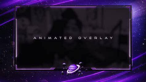 Animated Purple Space Twitch Pack 3x Animated Overlays 1x Etsy
