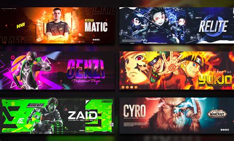 Design A Youtube Twitter Twitch Gaming Banner And A Profile Picture