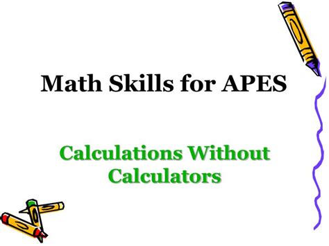 Ppt Math Skills For Apes Powerpoint Presentation Free Download Id