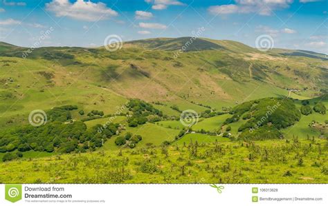 Welsh Landscape Near Aberdovey Stock Photo Image Of Cloud Panorama