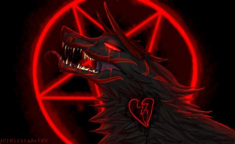 Demonic Wolf By Kiritaartxv On Deviantart