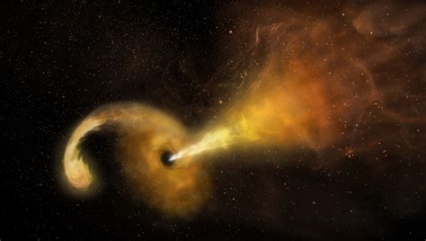 Astronomers See A Black Hole Eating A Star Space Earthsky