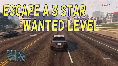 Gta 5 Escape A 3 Star Wanted Level Daily Objective Youtube
