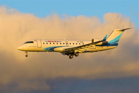 Bombardier Crj 200 Vp Bba Of Yamal Airlines Close Up Editorial Stock