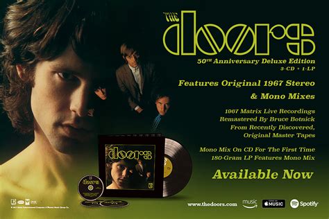 The album was released january 4th, 1967 through elektra records. The Doors' Debut Album Gets the Deluxe Treatment - 50th ...