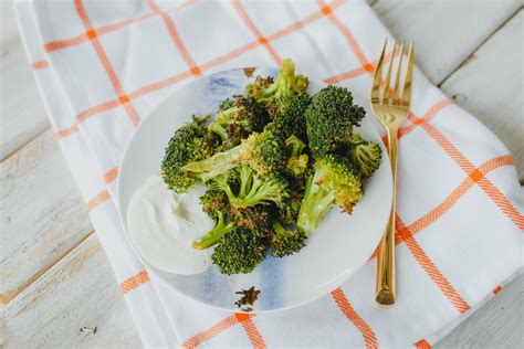 Roasted Broccoli With Lemon Goat Cheese Fitwithasd