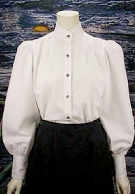 Ladies High Neck Victorian Blouse Cl486 Victorian Style Clothing
