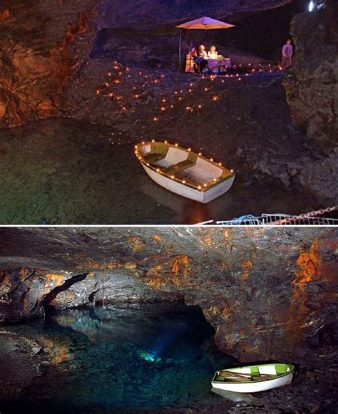 The Place Carnglaze Caverns The Underground Lake Lake Wedding
