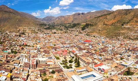 Aerial View Of Tarma City In Peru Stock Image Image Of Culture