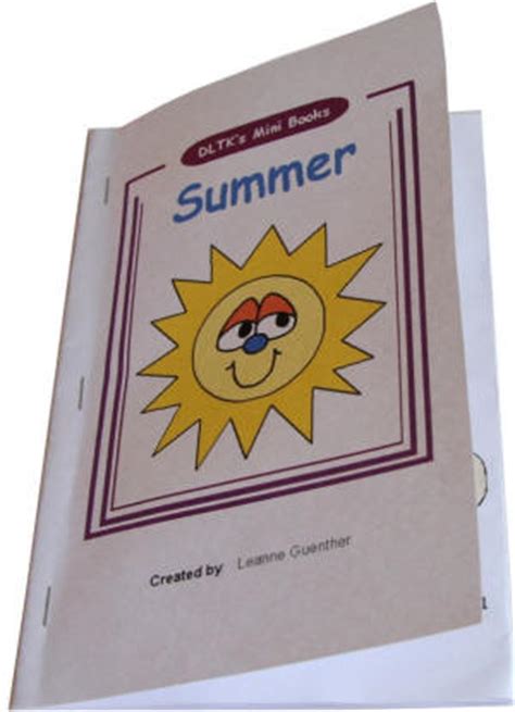 Mini books are an excellent learning tool for the classroom or the home! DLTK's Make Your Own Books - Summer