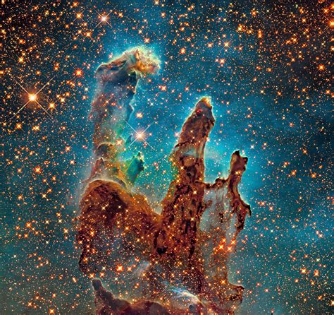 M16 Hst Ir L Eagle Nebula Nebula Hubble Space Telescope