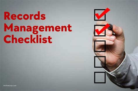 The Ultimate A Z Records Management Checklist 2023