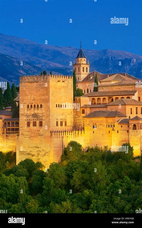 Alhambra Palace Granada Andalusia Spain Stock Photo Alamy