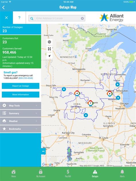 Alliant Energy Power Outage Map Map