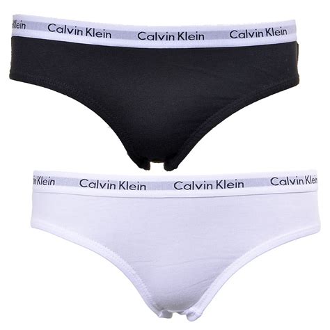 Calvin Klein Girls 2 Pack Modern Cotton Bikini Briefs Blackwhite