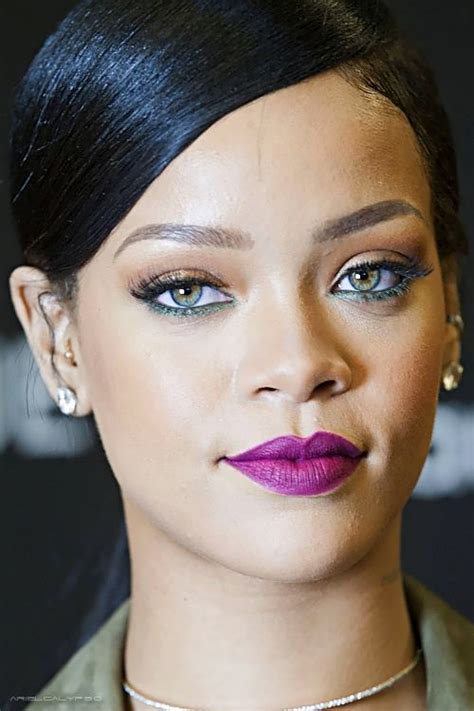Colorful Rihanna Makeup Rihanna Purple Lips