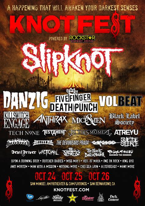We've already said that there are. Slipknot's Knotfest is Coming Back to the USA This Fall ...