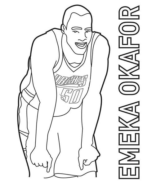 4.5 out of 5 stars 2. Emeka Okafor Is NBA Player Coloring Page : Color Luna in ...