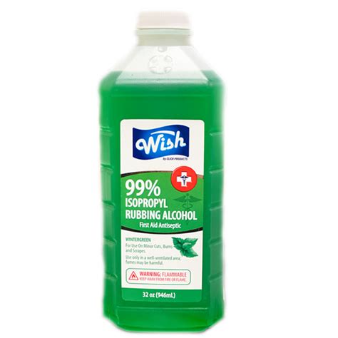 Wish 99 Isopropyl Rubbing Alcohol Wintergreen First Aid Antiseptic