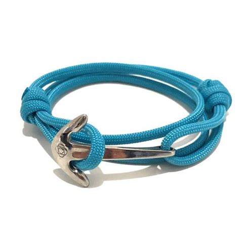 Turquoise Adjustable Anchor Wrap Use As A Braceletankletor Necklace