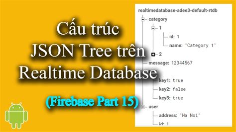 Cấu Trúc Json Tree Trên Android Realtime Database Firebase Part 15
