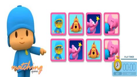 Pocoyo Matching Game Puzzle Games Youtube