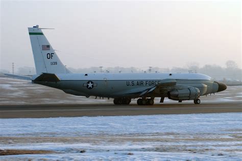 A Us Air Force Usaf Rc 135 Rivet Joint 343rd Reconnaissance