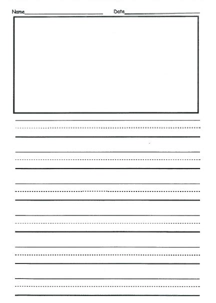 Printable Lined Paper For 2nd Grade Lined Paper You Can Primary