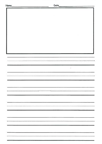 Use it to remember the trips, weekends, and special times your family has spent together. writing paper template for 2nd grade - Lomer