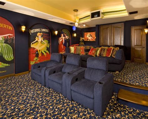 The ideal home theater closely resembles the feeling you get in a real movie theater with all of the audiovisual stimulation from the comfort of your own home. Home Theater Seating Platform Home Design Ideas, Pictures ...
