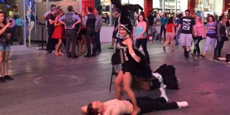 Vegas Dancer Accidentally Pees On Bro Maybe VIDEO HuffPost