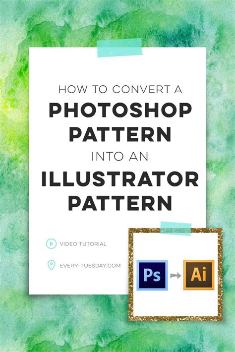 How To Convert A Photoshop Pattern Into An Illustrator Pattern Every