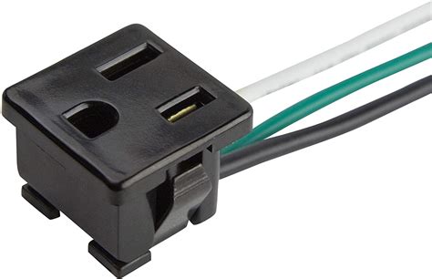 Solus 15 040bk 3 Wire Snap In Grounding Convenience Receptacle Outlet