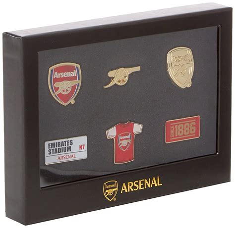 Amazon.com : Arsenal F.c. 6 Piece Badge Set Official Merchandise : Sports & Outdoors