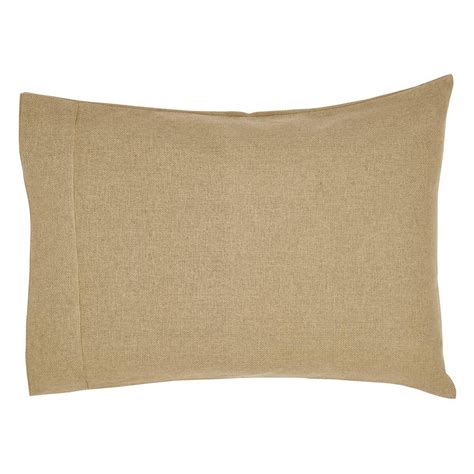 Vhc Brands Burlap Natural Pillow Case Set By April And Olive Pauls