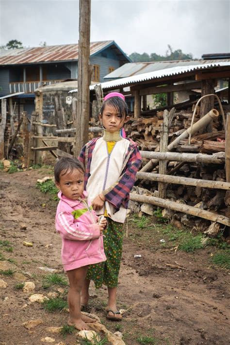 Authentic And Poor Life Of Myanmar Children At Pan Pet Village
