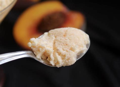Peach Ice Cream Quick And Easy Blender Recipe Christinas Cucina
