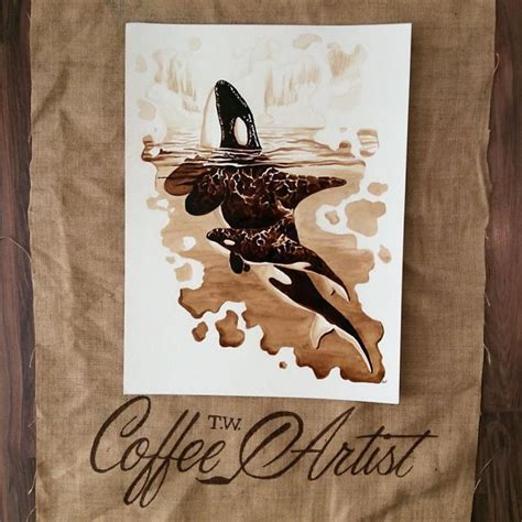 I Paint Using Only Coffee Coffee Painting Art Coffee Art