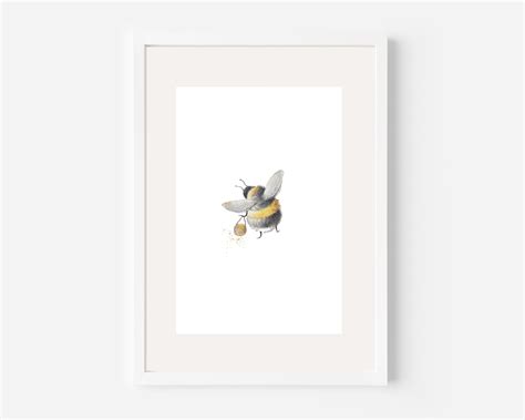 A4 Busy Bumble Bee Print — West Country Designs