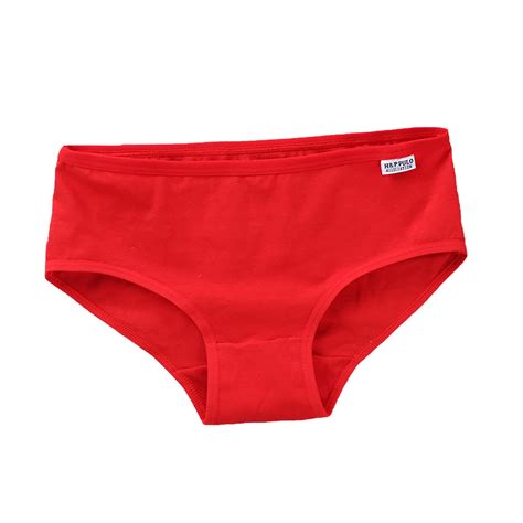 Qiiburr 100 Cotton Underwear Girls Underwear Pure Cotton Briefs Solid