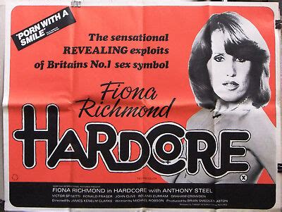 Hardcore Fiona Richmond UK British Quad Original Movie Poster 70s EBay